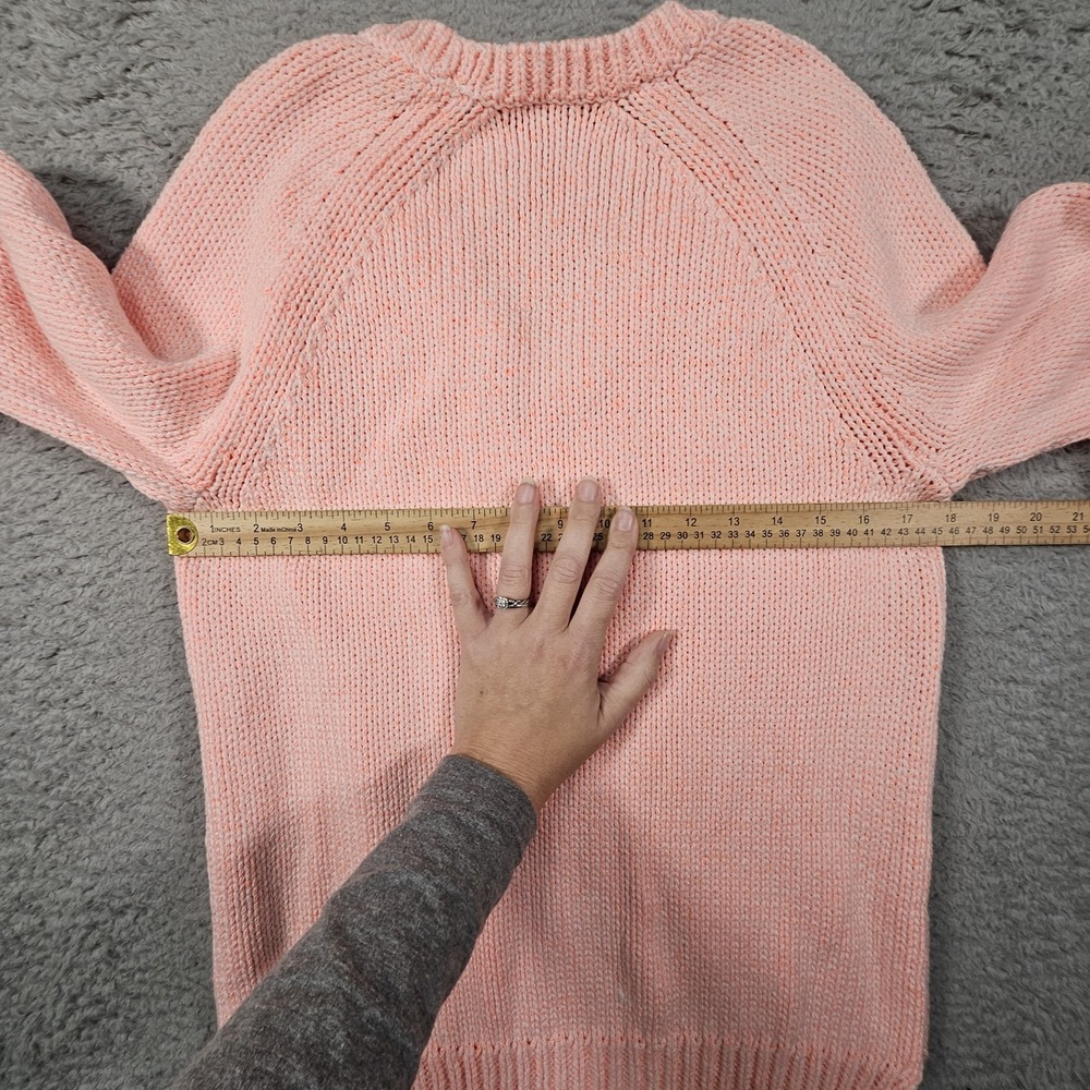 T Alexander Wang Sweater Womens S Orange Wash Out Oversized Designer Luxury Boho - Picture 9 of 11